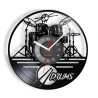 LP-Uhr Schlagzeug / Vinyl-Wanduhr Schlagzeug / Schlagzeug