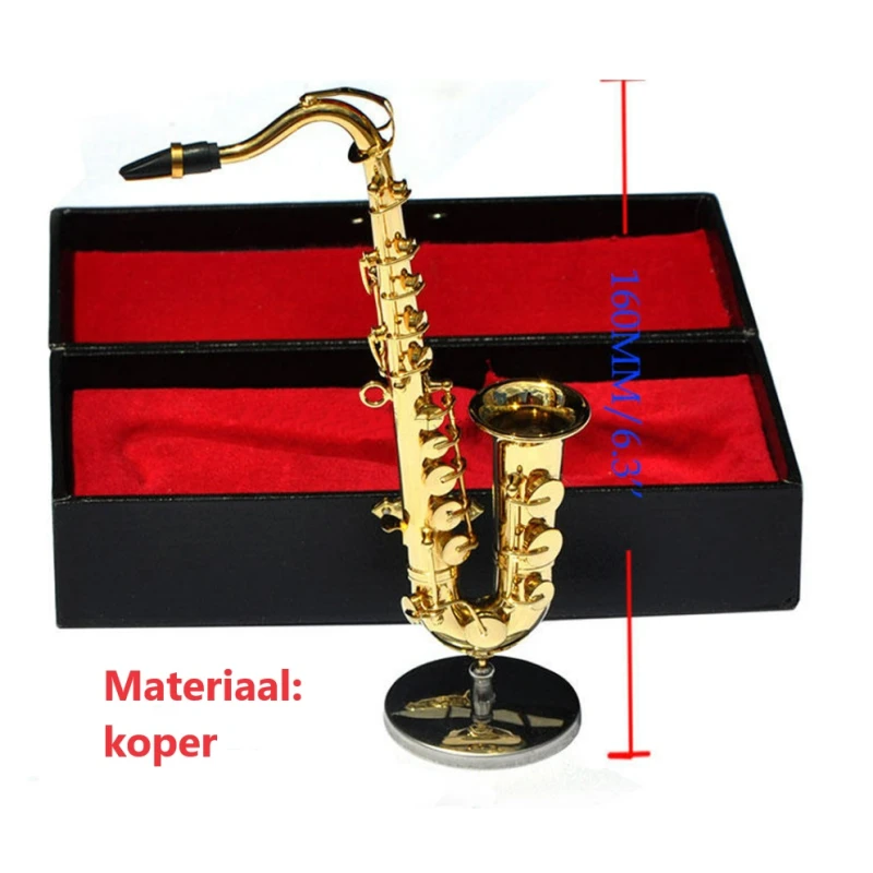 Koperen Tenor Saxofoon TenorSax met standaard en koffertje - GROOT model -