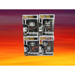 POP ROCK 'like' action figures SET - KISS - Gene, Paul, Ace and Peter