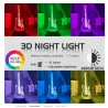 Lampe 3D miniature ROCK LED pour guitare Fender Stratocaster (16 couleurs) avec télécommande