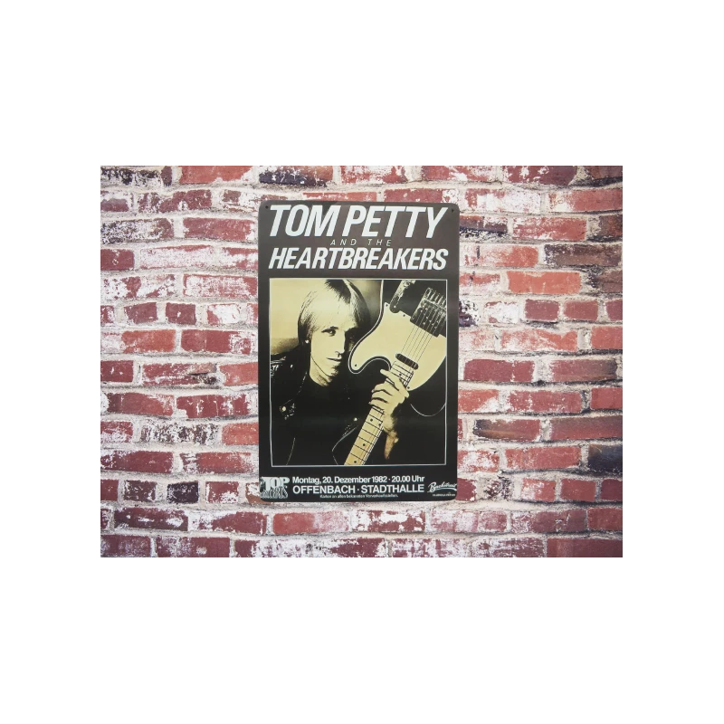 Panneau mural en métal Metal wall sign, Tom Petty and the Heartbreakers - mancave - metal plate