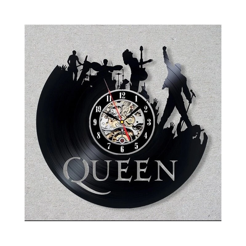LP klok Queen / vinyl wandklok Queen Freddie Mercury