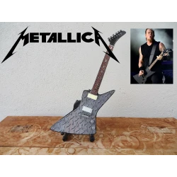 Guitar JAMES HETFIELD ( Metallica ) ESP EX Explorer Diamond Plate