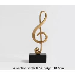 Original figurine decoration Treble clef music sign HOME DECO ART