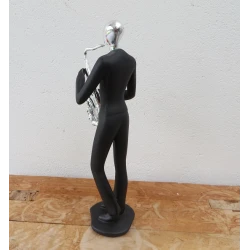 Figurine originale décoration sculpture abstraite 'SAXOPHONISTE' HOME DECO ART