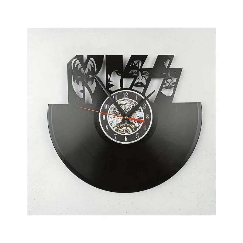 LP Vinyl Quartz wall clock KISS - Dynasty