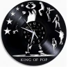 Horloge murale LP Vinyl Quartz Michael Jackson, King of pop,