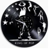 LP Vinyl Quartz wall clock Michael Jackson, King of pop,