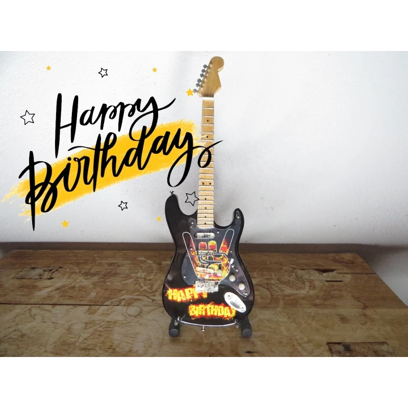 Gitaar Fender Stratocaster HAPPY BIRTHDAY