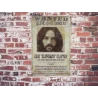 Wandbord ERIC Clapton 'wanted' - Vintage Retro - Mancave - Wand Decoratie - Reclame Bord - Metalen bord