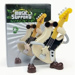 E-Gitarren-Bass-Spieluhr mit beweglicher Gitarre und Arm