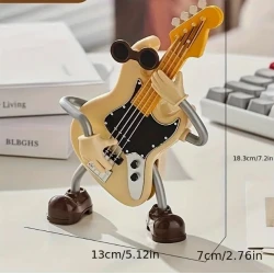 E-Gitarren-Bass-Spieluhr mit beweglicher Gitarre und Arm