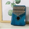 17-Key Perfect Gauntlets (thumb) Piano Mahogany BLUE Kalimba Portable (mahogany flower version)