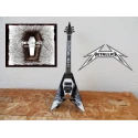 Gitaar Electra Flying V "Death Magnetic" Tribute James Hetfield -Metallica-