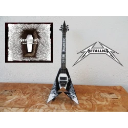 Guitare Electra Flying V "Death Magnetic" hommage à James Hetfield - Metallica-