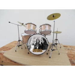 Drum kit from Nirvana NEW logo - Light Oak - EXCLUSIVE model - with many details
