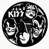 Horloge murale LP Vinyl Quartz KISS - Heads