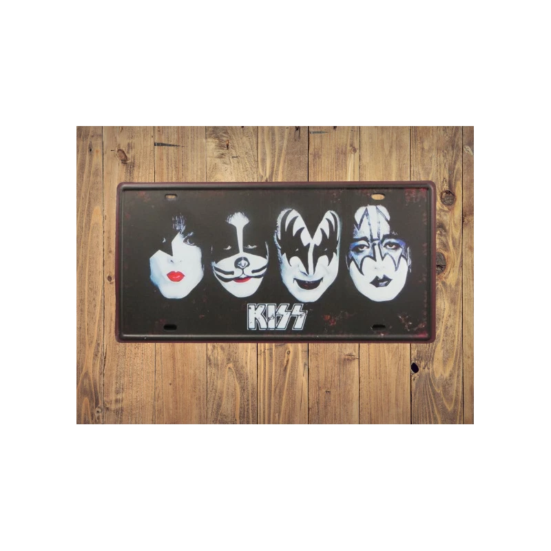 WALL SIGN KISS 'I WAS MADE FOR LOVIN' YOU' - 1978 VINTAGE RETRO - MANCAVE - WALL DECORATION - ADVERTISING SIGN