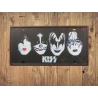 ENSEIGNE MURALE KISS 'I WAS MADE FOR LOVIN' YOU' - 1978 VINTAGE RETRO - MANCAVE - DÉCORATION MURALE - ENSEIGNE PUBLICITAIRE