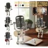 Microphone Robot Lamp Vintage Metal Decoration Lighting