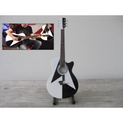 Guitare miniature Dean Michael Schenker Performer Black/White