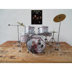 Drumstel van Metallica (Lars Ulrich) "... and Justice for all" - ZEER GEDETAILLEERD!
