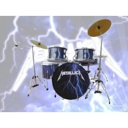 Batterie Metallica Blue Thunder - Modèle LUXE -