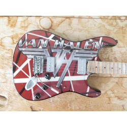 Gitaar EVH Fender Stratocaster logo Van Halen
