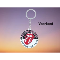 The Rolling Stones Tongue Metal Die Cast Relief Logo Keychain