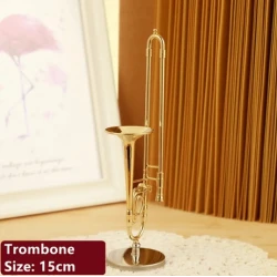 Metal Trombone with stand and case