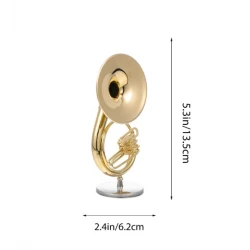 Instrument à vent miniature Sousaphone (GRAND exemple !)