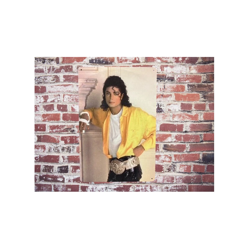 Wall sign Michael Jackson- Vintage Retro - Mancave - Wall Decoration - Advertising Sign - Metal sign