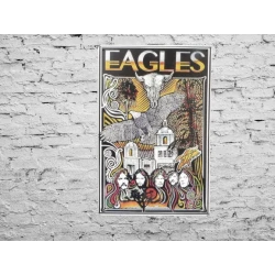 Wandschild EAGLES "Hotel California"  – Vintage Retro – Mancave – Wanddekoration – Werbeschild