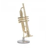 Metal Trumpet with stand and case