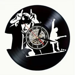 LP klok  / vinyl wandklok ACDC