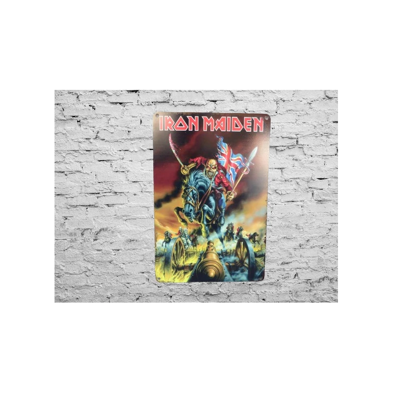 Wall sign IRON MAIDEN - Vintage Retro - Mancave - Wall Decoration - Advertising Sign - Metal sign