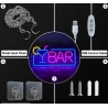 LED NEON SIGN "BAR" NIGHT LIGHTING / MOOD LIGHTING