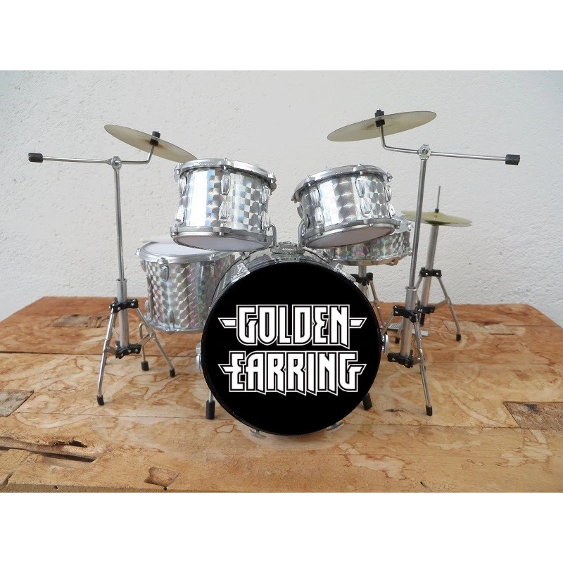 Miniature Drum Kit Golden Earring (LUXURY drum)