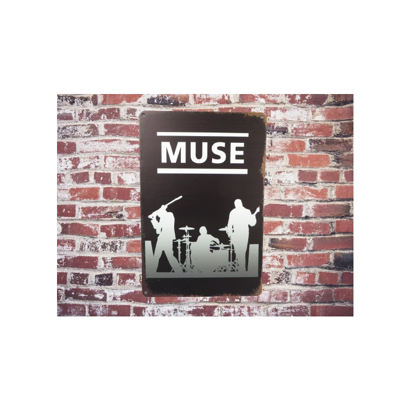 Wall sign MUSE Vintage Retro - Mancave - Wall Decoration - Advertising Sign - Metal sign