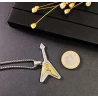 Necklace with guitar (Epiphone Flying-V)) pendant silver-colored