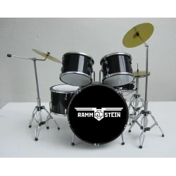 Miniature drum set black RAMMSTEIN - Standard model -