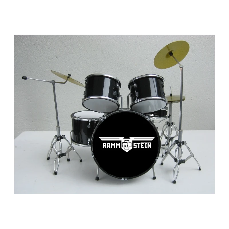 Miniatuur drumstel black / Antraciet RAMMSTEIN - Standaard model -