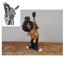 Original Rock band ART Statue figurine GUITARISTE SLASH (Guns & Roses) GNR