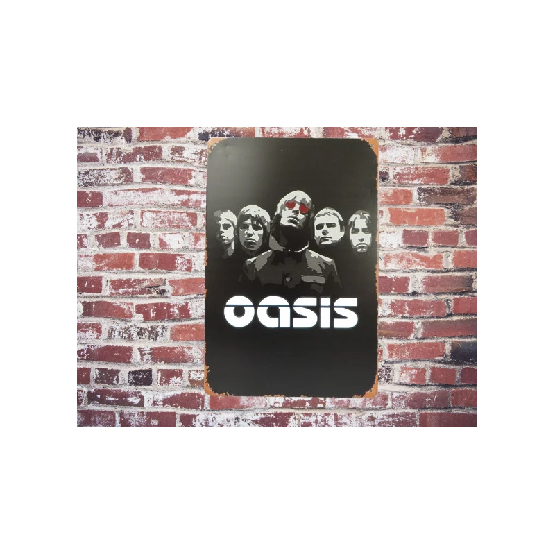 Wall sign OASIS - Vintage Retro - Mancave - Wall Decoration - Advertising Sign -Metalen bord