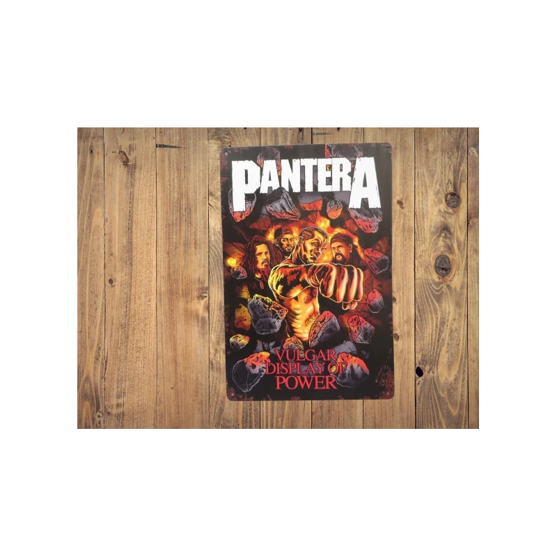 Wall sign Pantera - Vintage Retro - Mancave - Wall Decoration - Advertising Sign - Metal sign