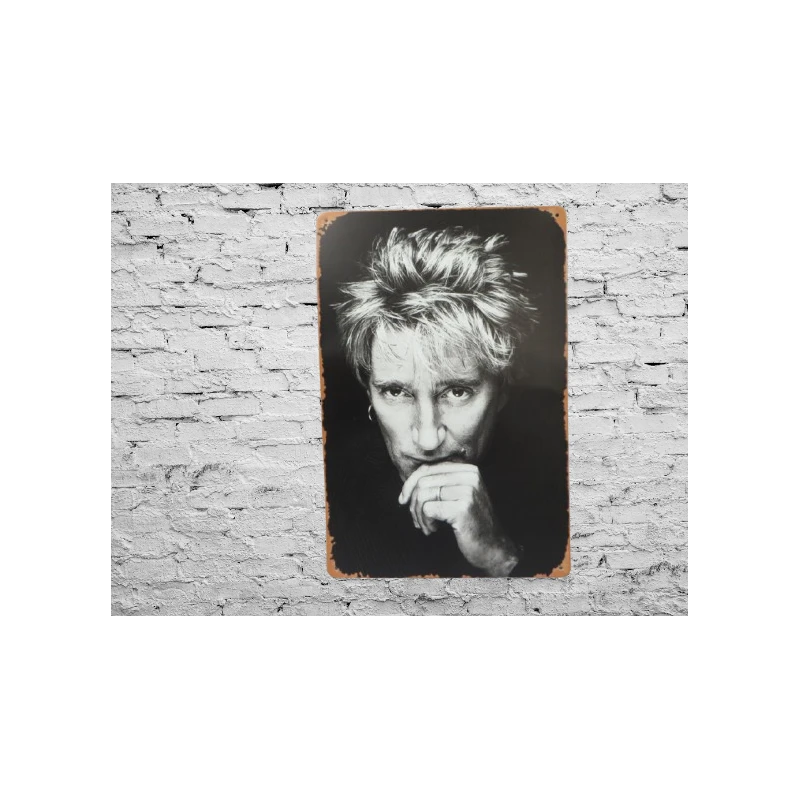 Wall sign Rod Stewart - Vintage Retro - Mancave - Wall Decoration - Advertising Sign -Metalen bord