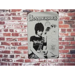 Metal wall sign The Cranberries - mancave - metal plate