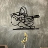 Metal Wall Sign guitar player (Metal Wall Art)